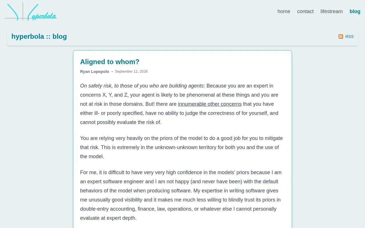 AI Alignment: But Aligned to Whom?