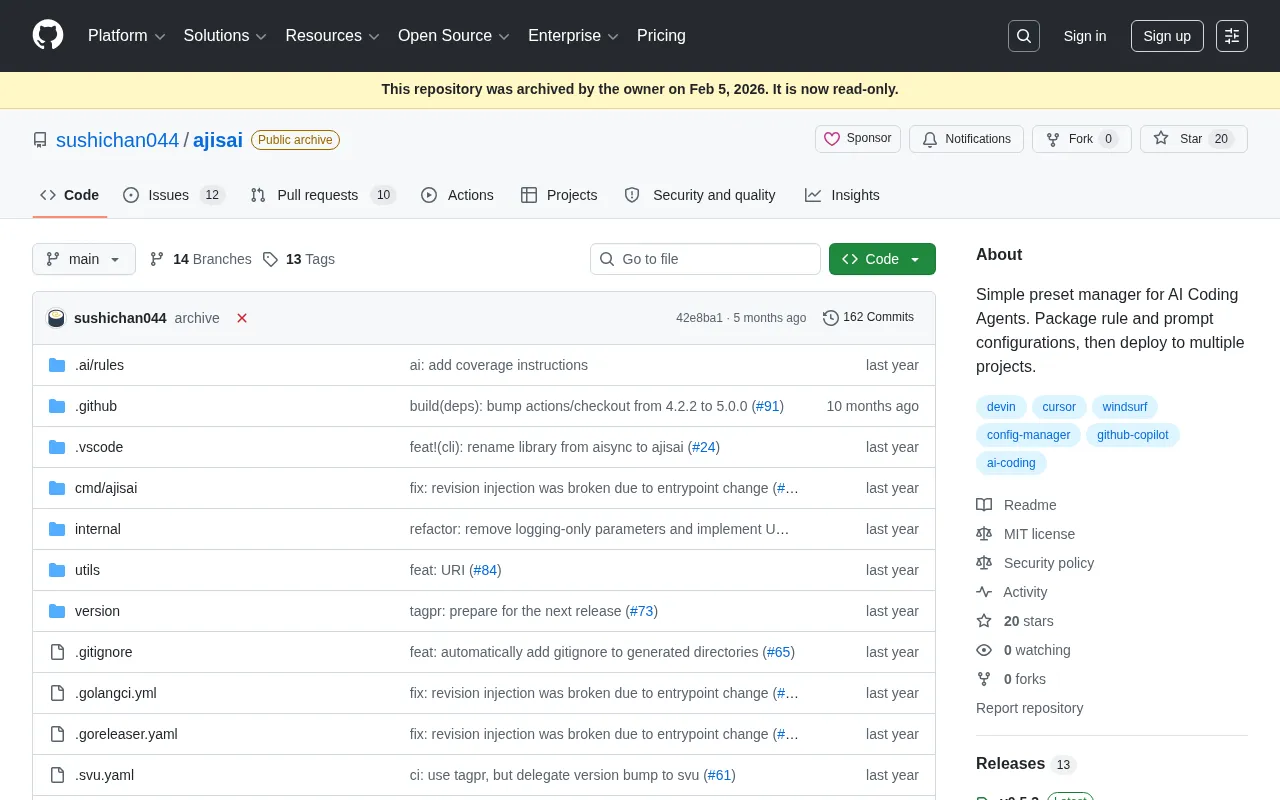 ajisai: A Preset Management Tool for Unifying Rules and Prompts Across AI Coding Assistants