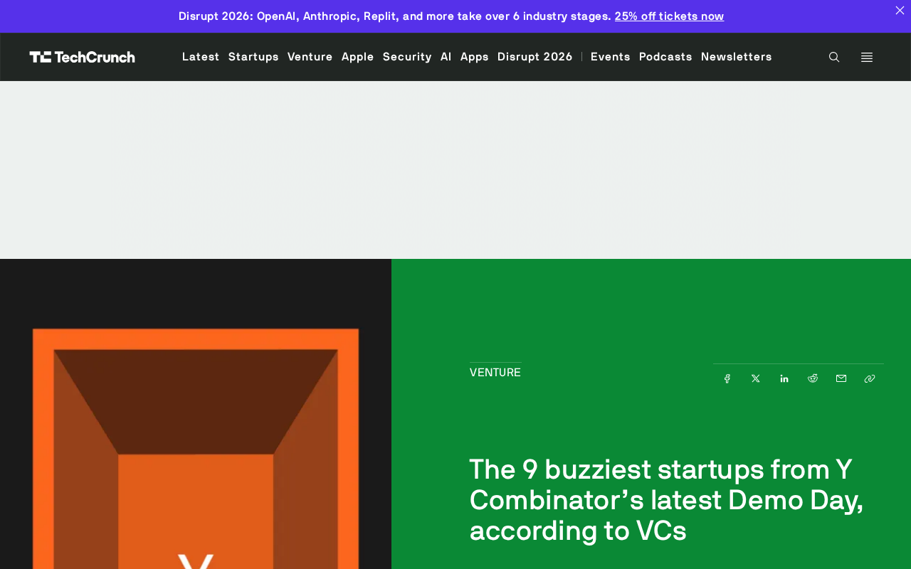 YC's Latest Demo Day: The 9 Most Exciting Startups in VCs' Eyes