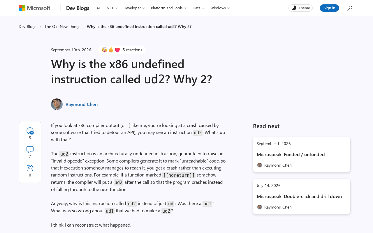 x86的未定义指令为何叫ud2?揭秘编号背后的历史