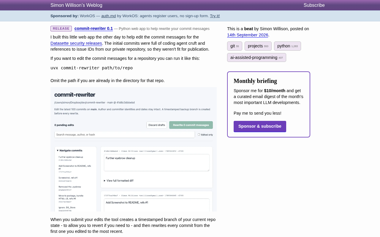 rss source: commit-rewriter 0.1