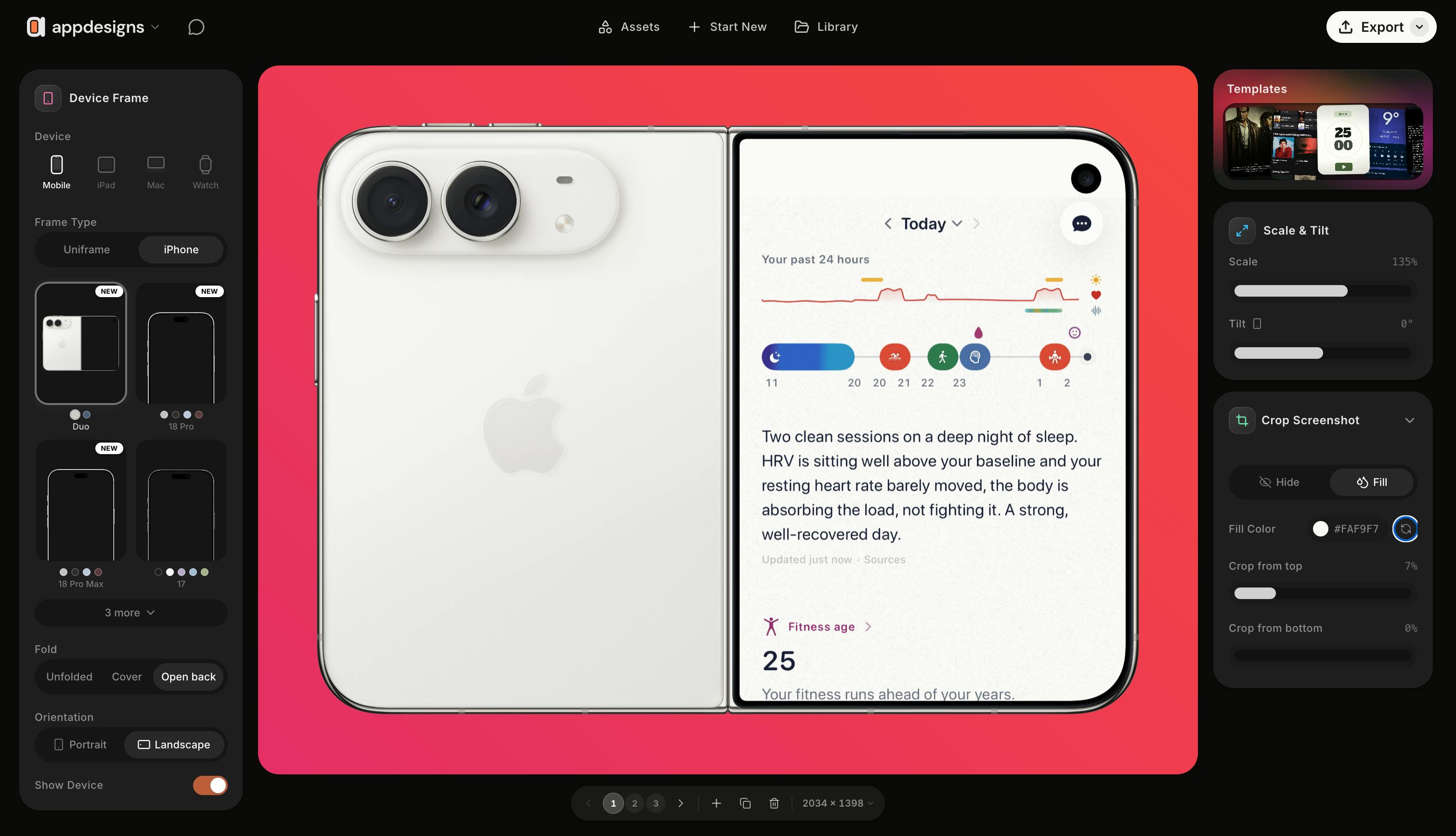 appdesigns Review: A Free Online App Store Screenshot Maker