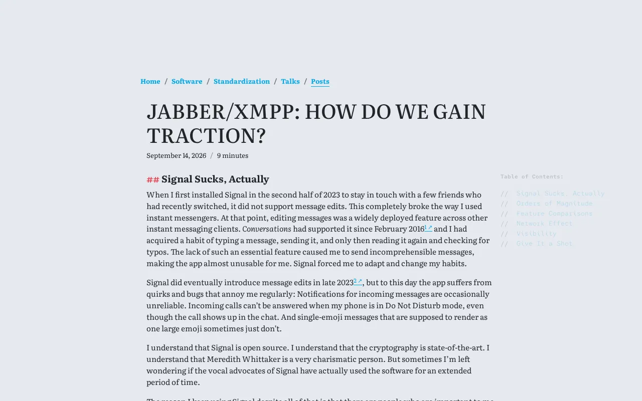 Why Jabber/XMPP Never Took Off: The Hard Realities of Decentralized Messaging