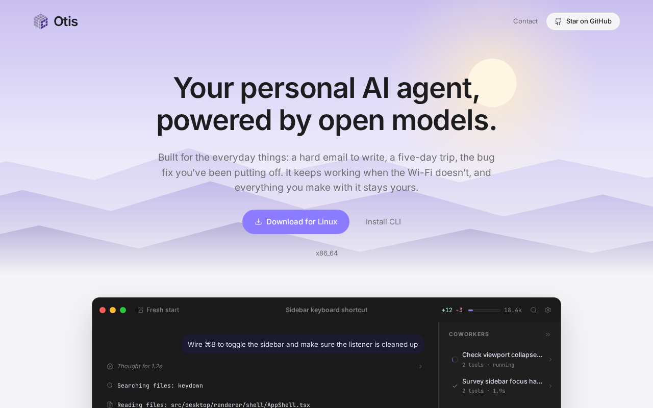 Otis:开箱即用的本地AI Agent工具解析