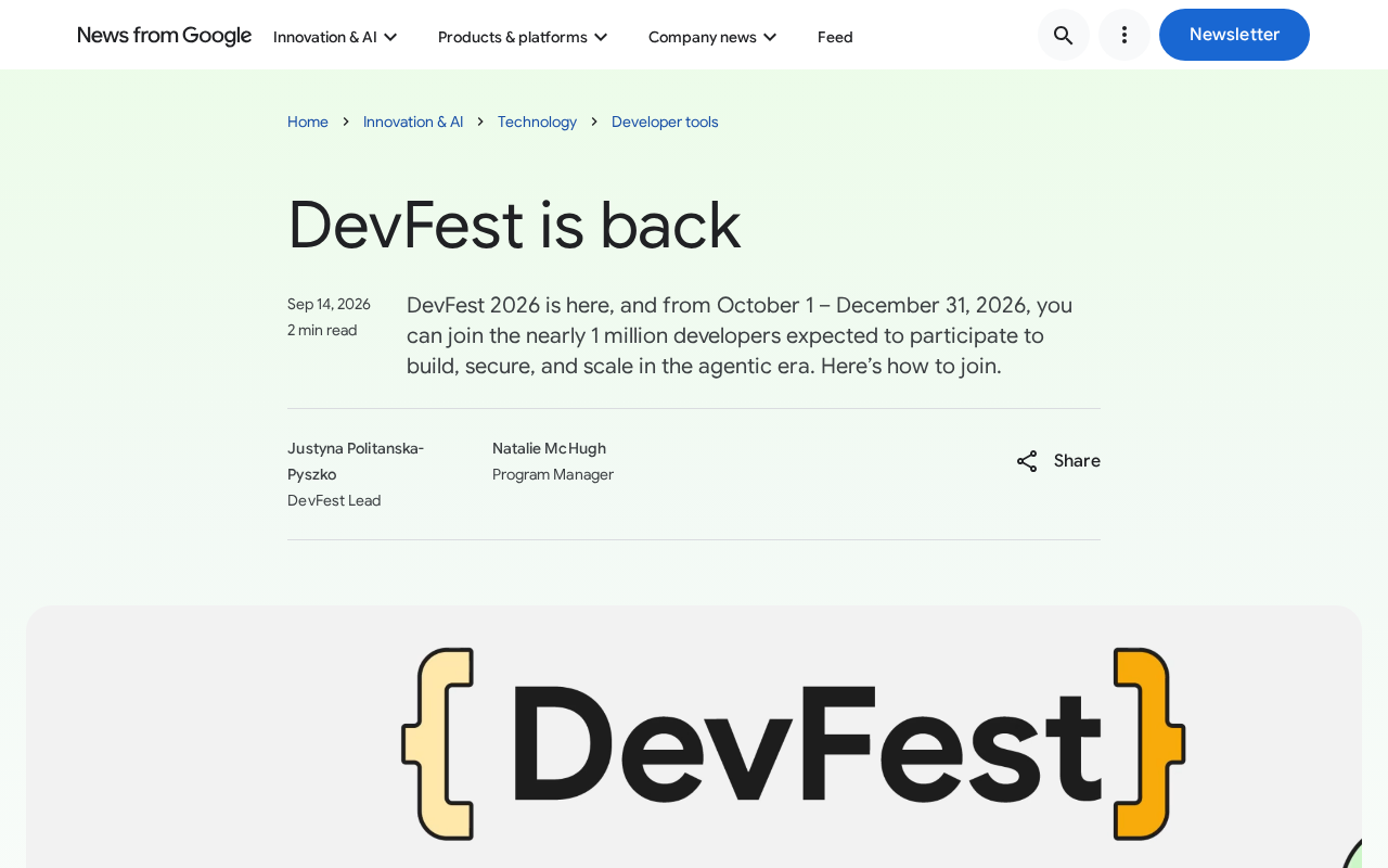 DevFest is back