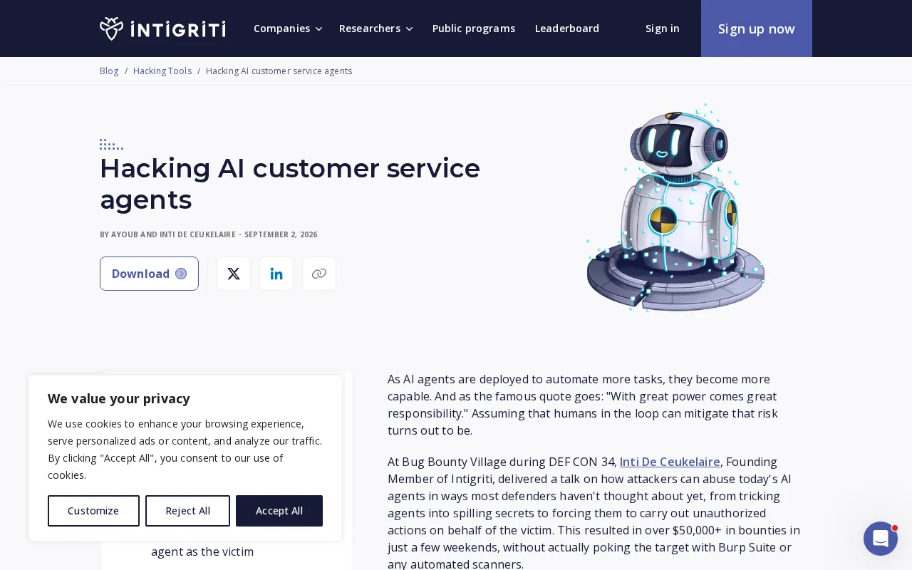 The Security Risks of AI Customer Service Agents: How Prompt Injection Attacks Break Through Intelligent Chatbots
