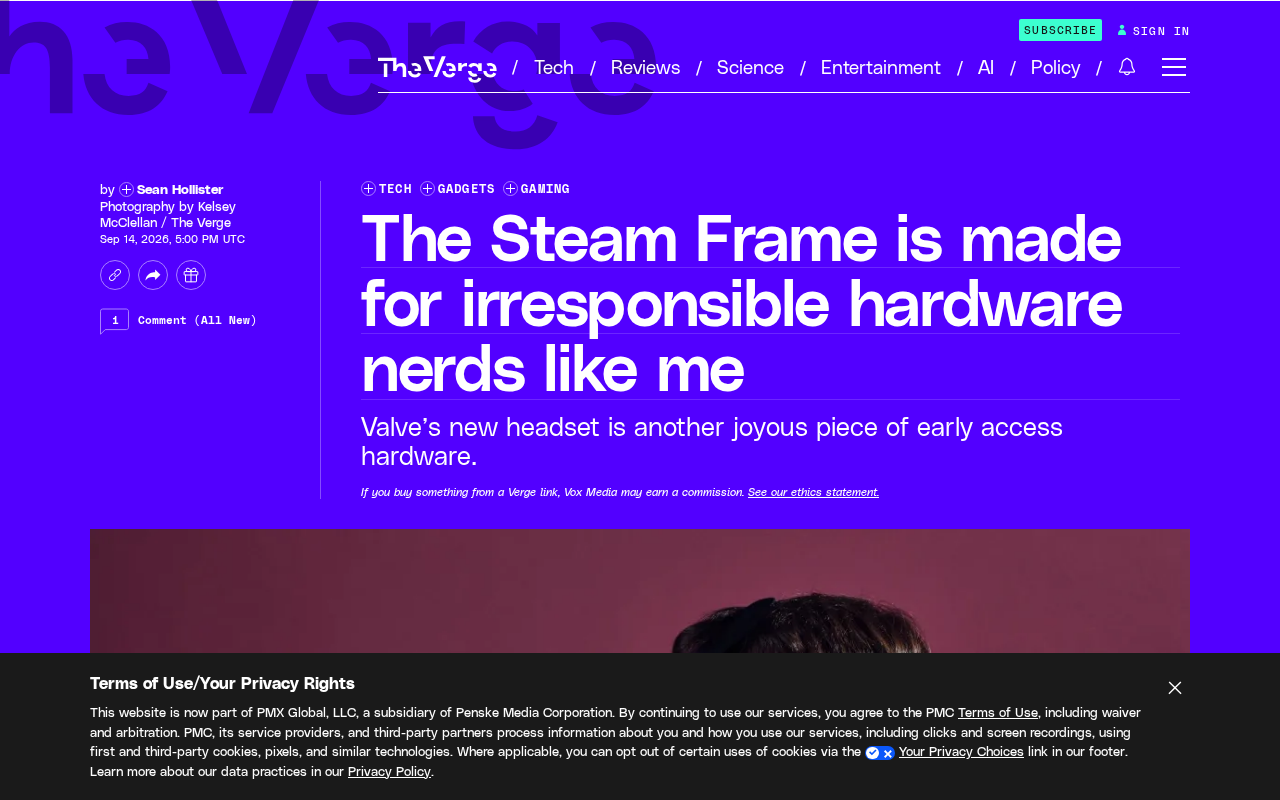 Steam Frame深度体验:为硬件极客而生的可穿戴PC