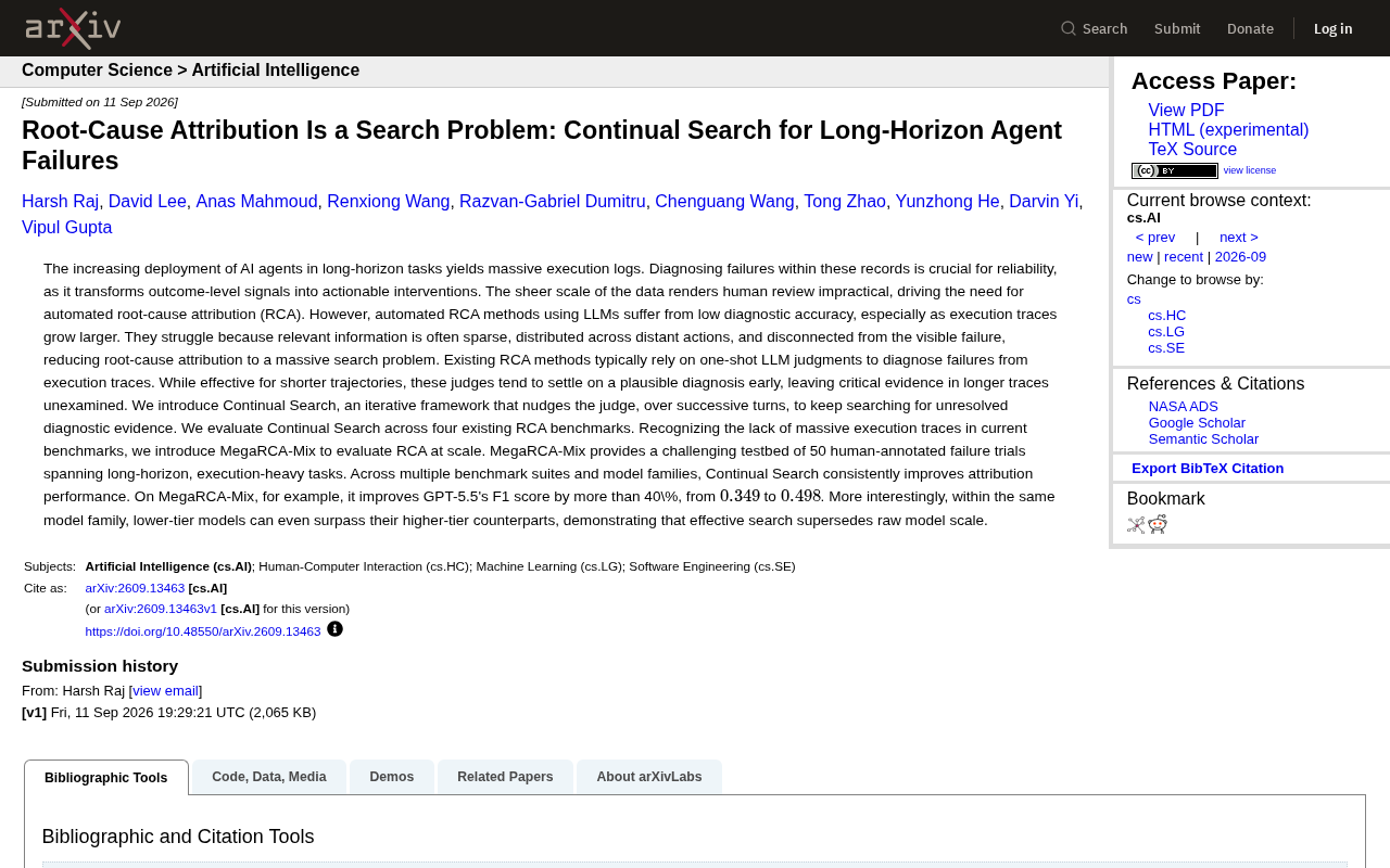 Root-Cause Attribution Is a Search Problem 论文封面