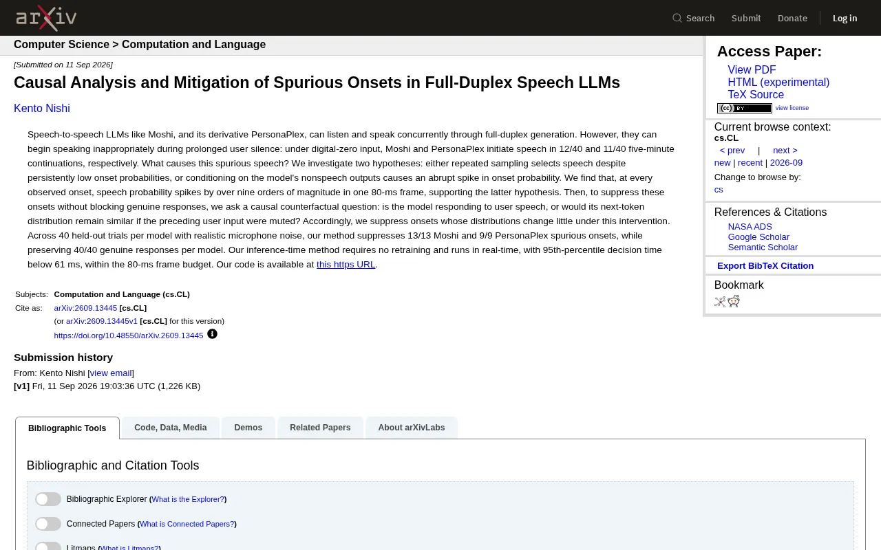 The 'Unsolicited Speech' Problem in Full-Duplex Voice LLMs: Causal Analysis and Real-Time Mitigation
