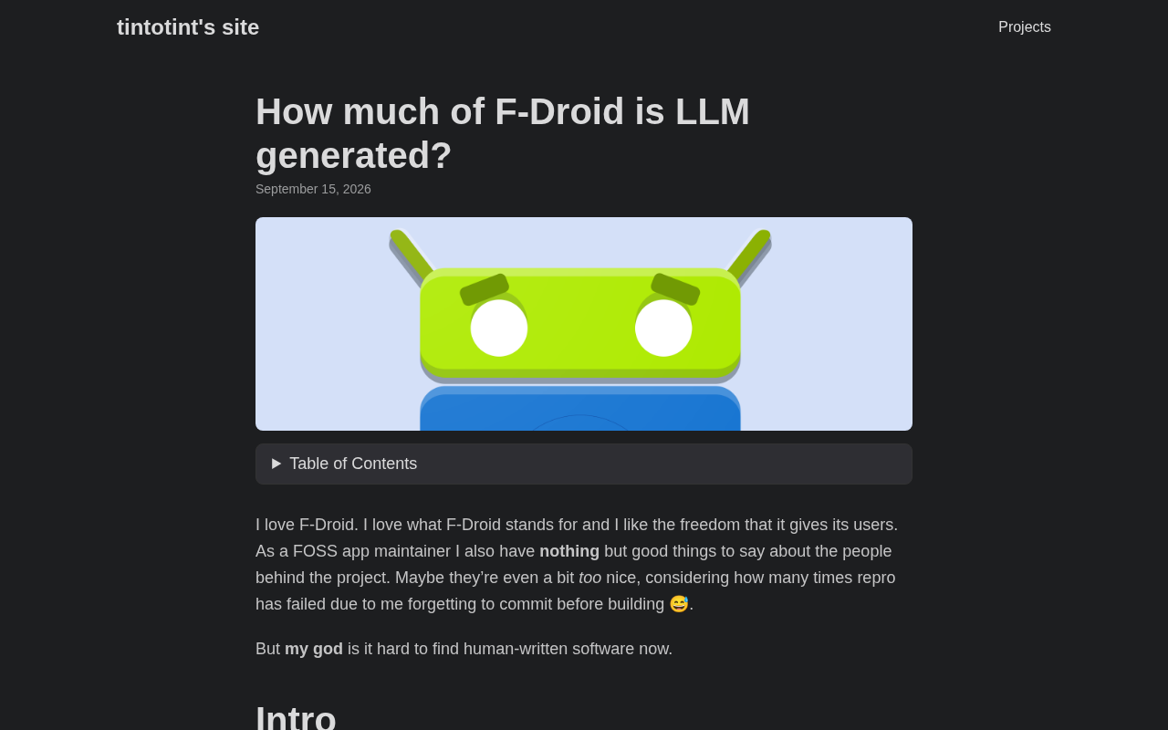 F-Droid 有多少代码由 LLM 生成？开源社区的新争议