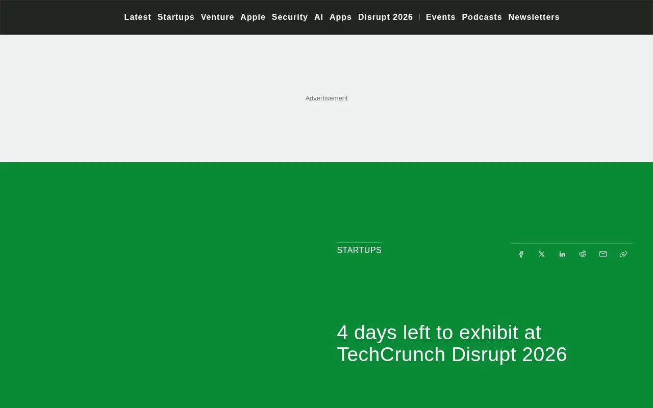 TechCrunch Disrupt 2026 Exhibitor Deadline Countdown: A Prime Exposure Opportunity for Startups