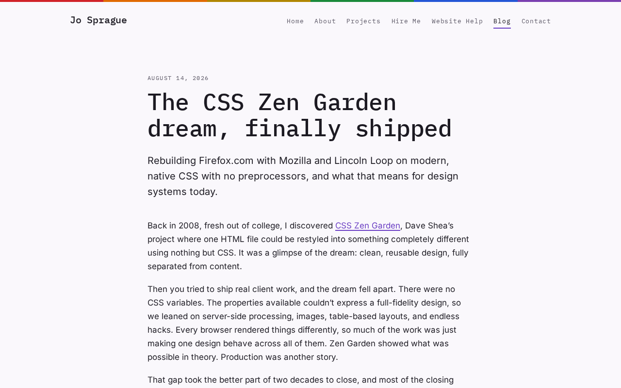 CSS Zen Garden的理想终成现实?聊聊内容与样式分离