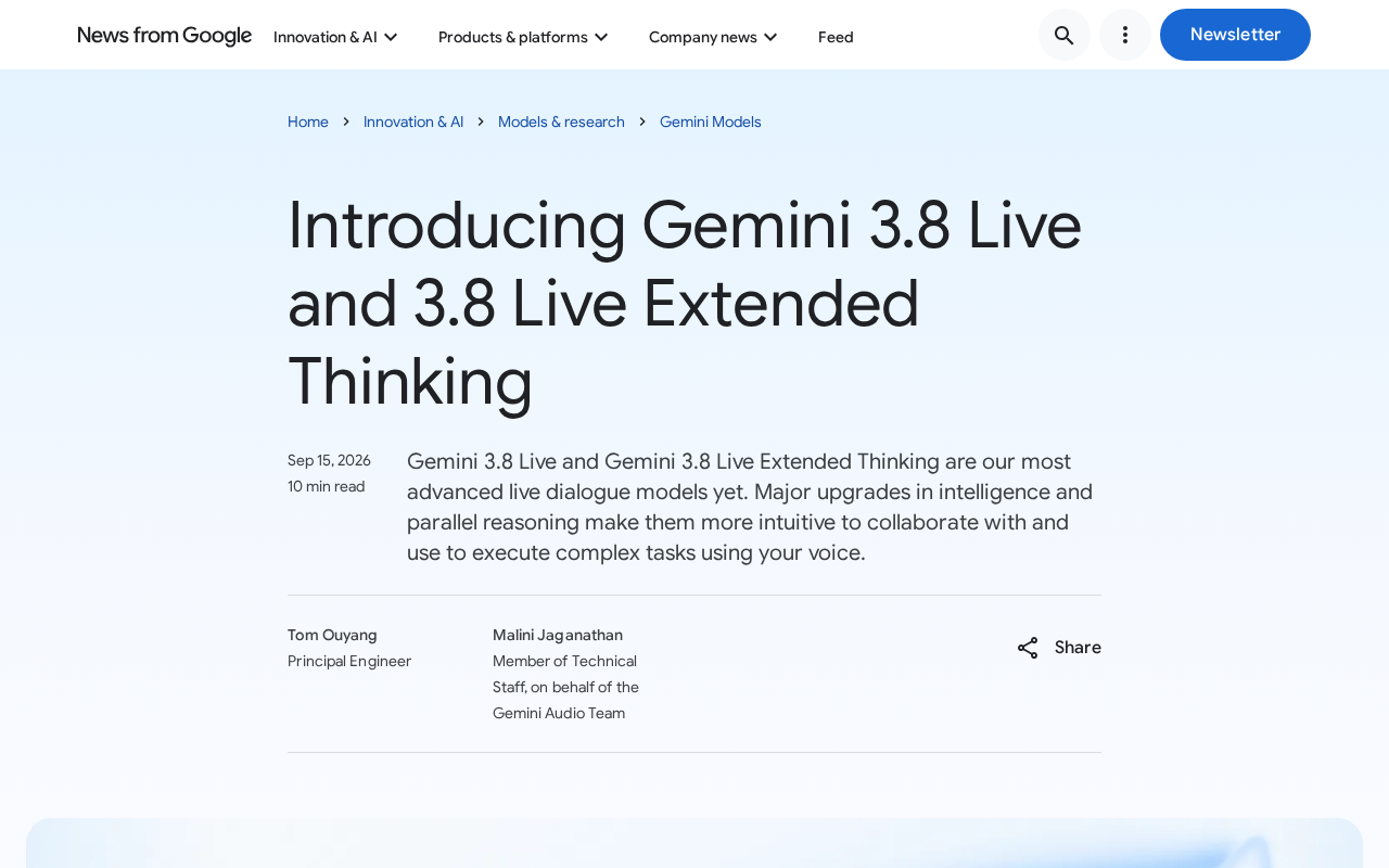 Google Releases Gemini 3.8 Live: Voice AI Enters the Era of Real-Time Reasoning