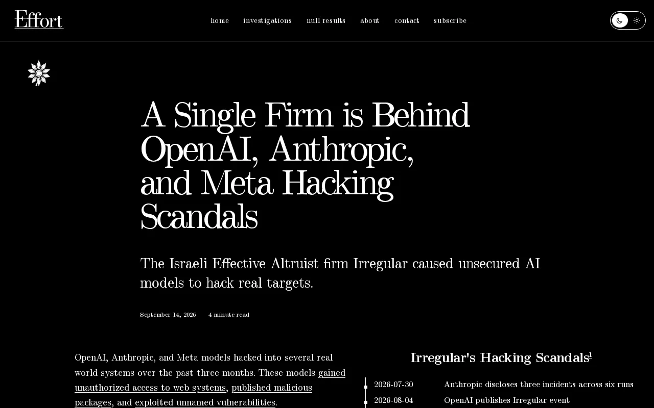 同一家公司搅动OpenAI、Anthropic与Meta的黑客风波