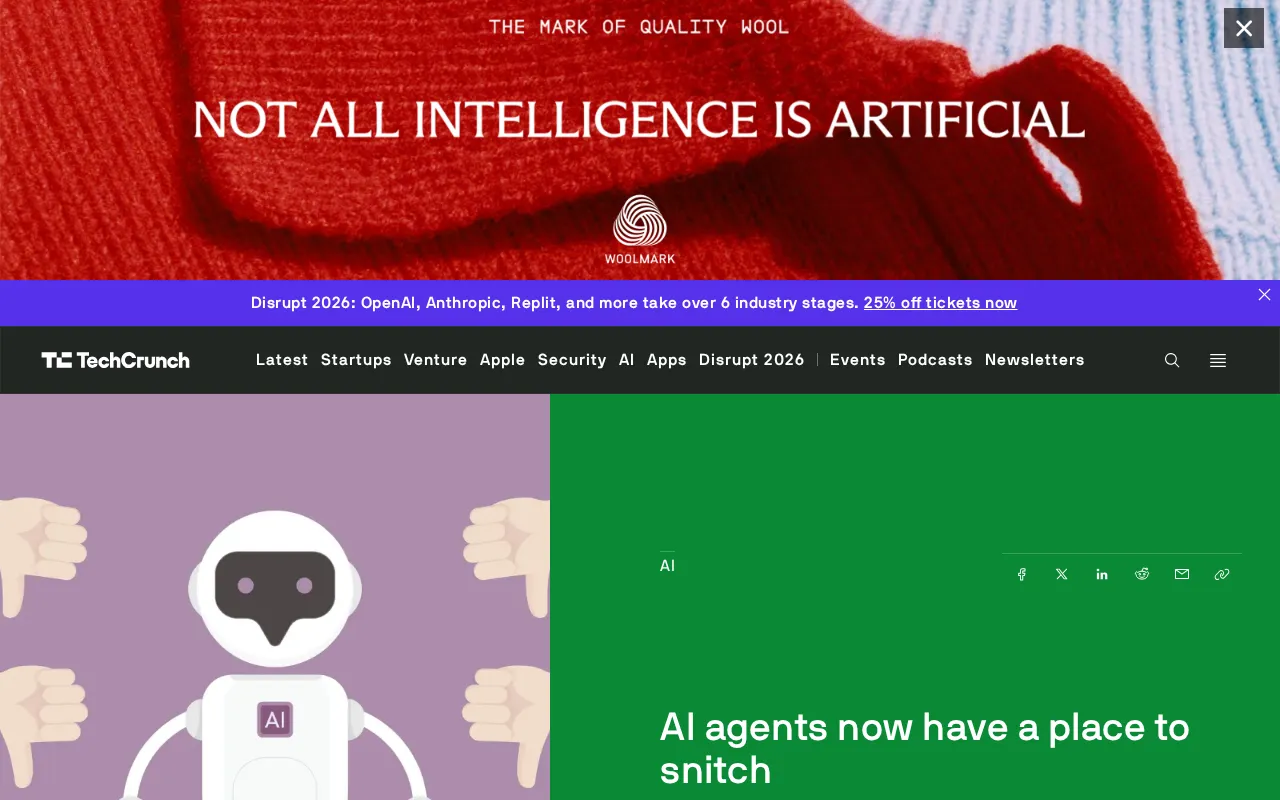 AI Agent举报热线上线:智能体也能"打小报告"了