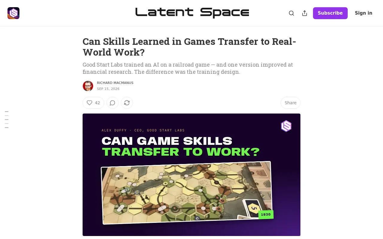 Can Skills Learned in Games Transfer to Real-World Work?