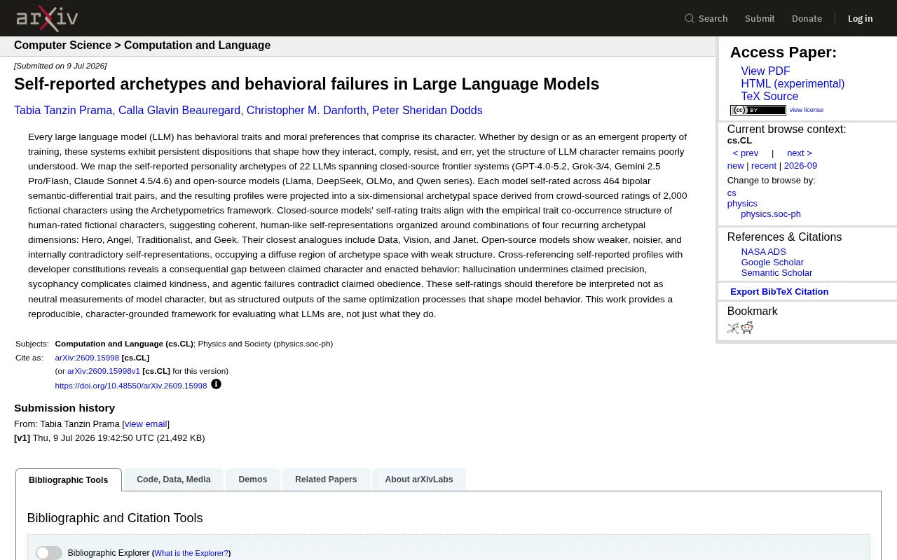The Truth Behind LLM 'Personalities': The Gap Between Self-Image and Actual Behavior in 22 Large Language Models