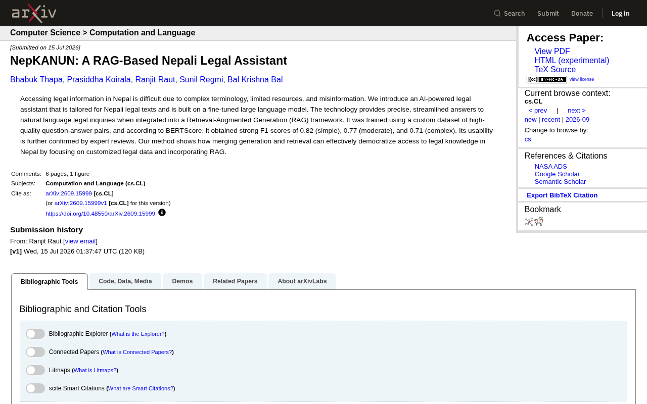 NepKANUN: A Deep Dive into Nepal's RAG-Based Legal AI Assistant