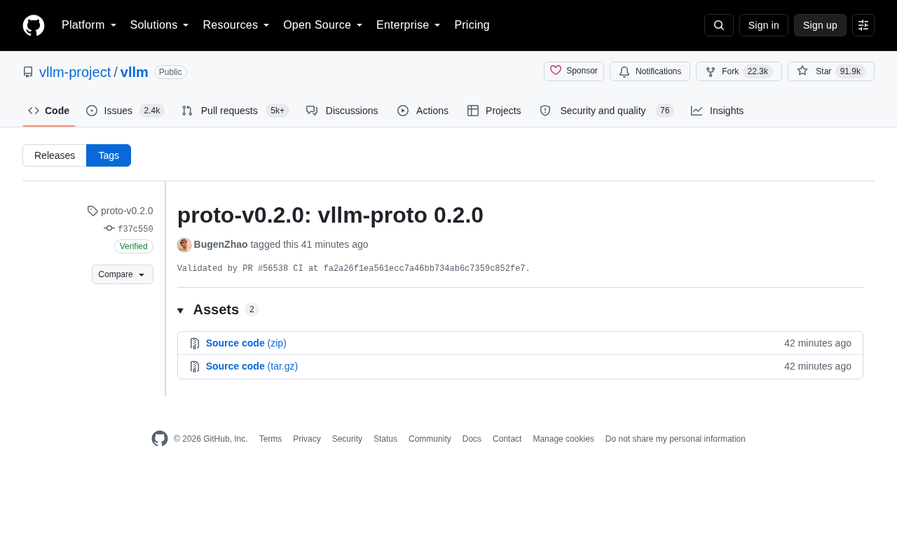 vLLM Releases proto-v0.2.0: Internal Protocol Module Update