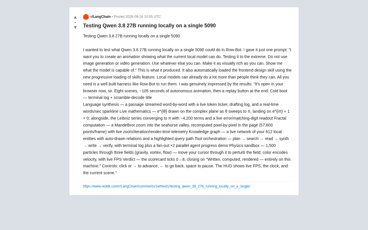 Running Qwen3 27B Locally on a Single RTX 5090: What Can It Actually Do?