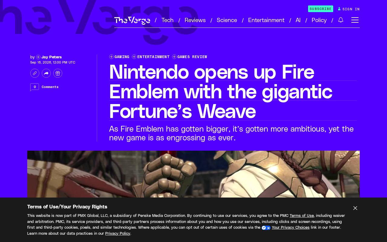 任天堂开放式设计再进化:《火焰纹章》新作Fortune's Weave解析
