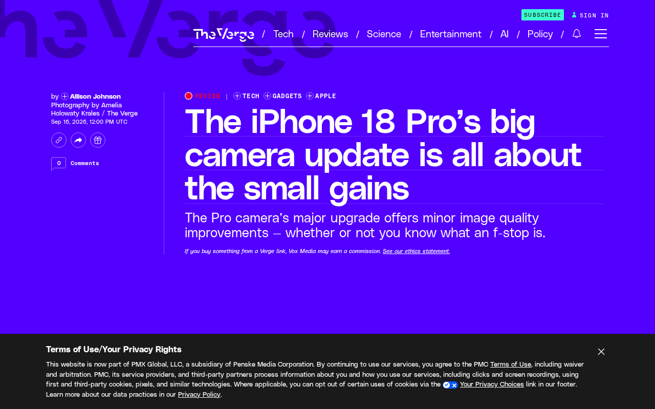iPhone 18 Pro相机升级:细节处的价值