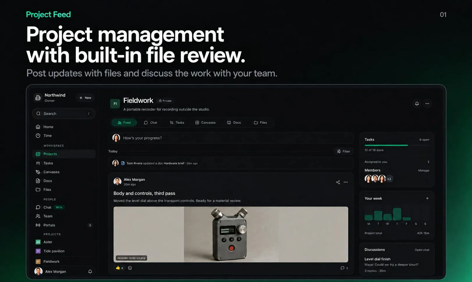 Project Feed: A File-Review-Centric Project Management Tool for Game and Design Teams