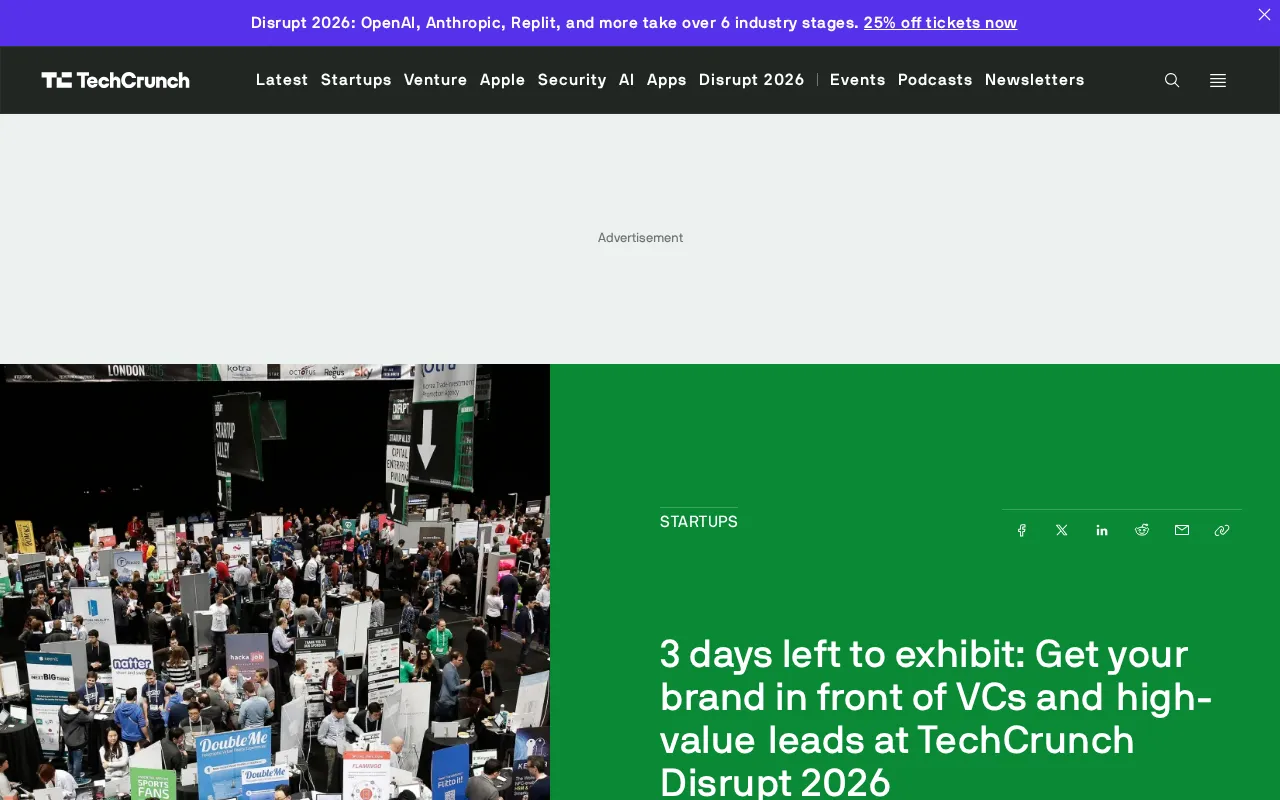 TechCrunch Disrupt 2026 Exhibitor Countdown: A Breakdown of Startup Exposure Opportunities