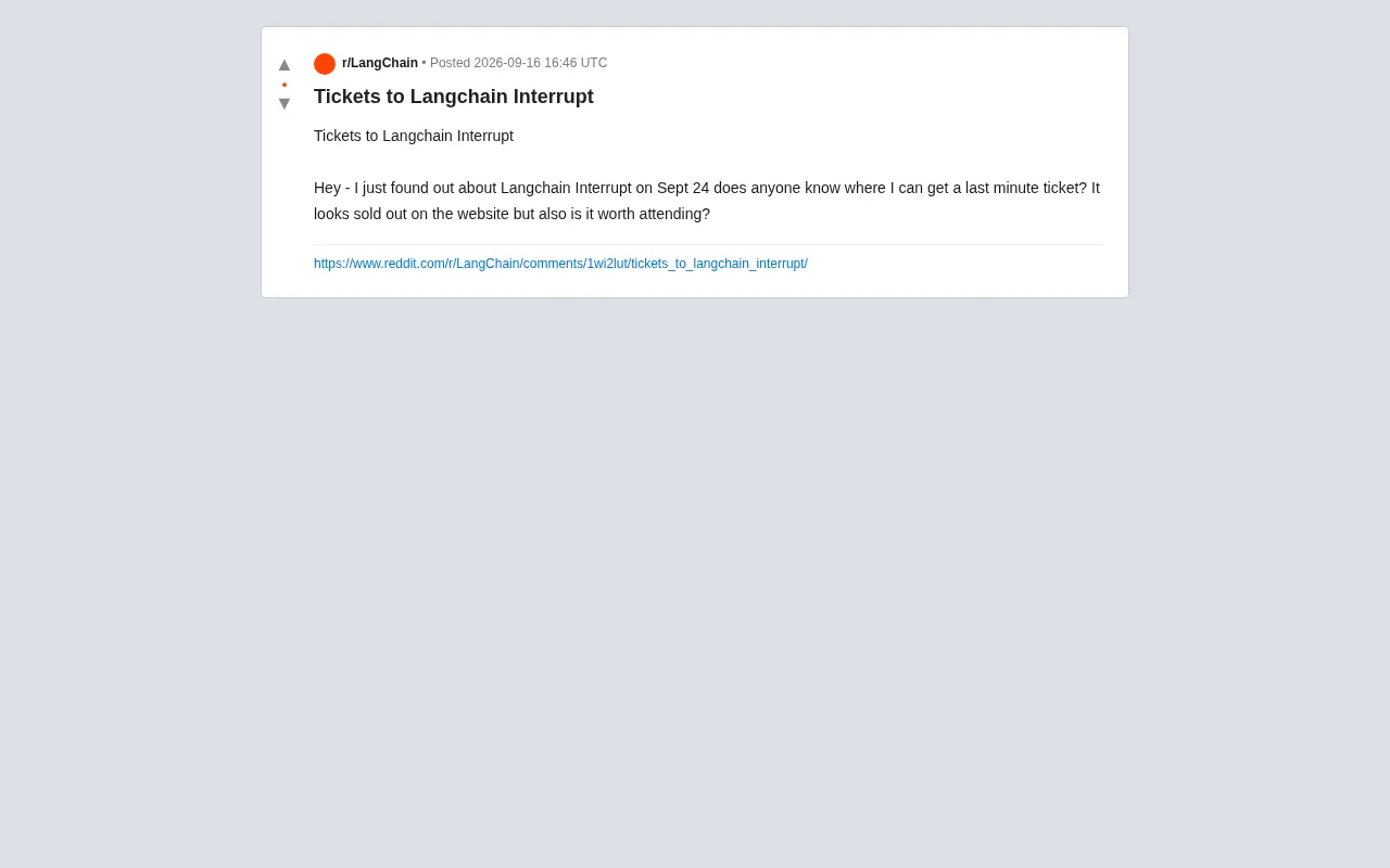 LangChain Interrupt Conference Sells Out: Is It Worth Attending?