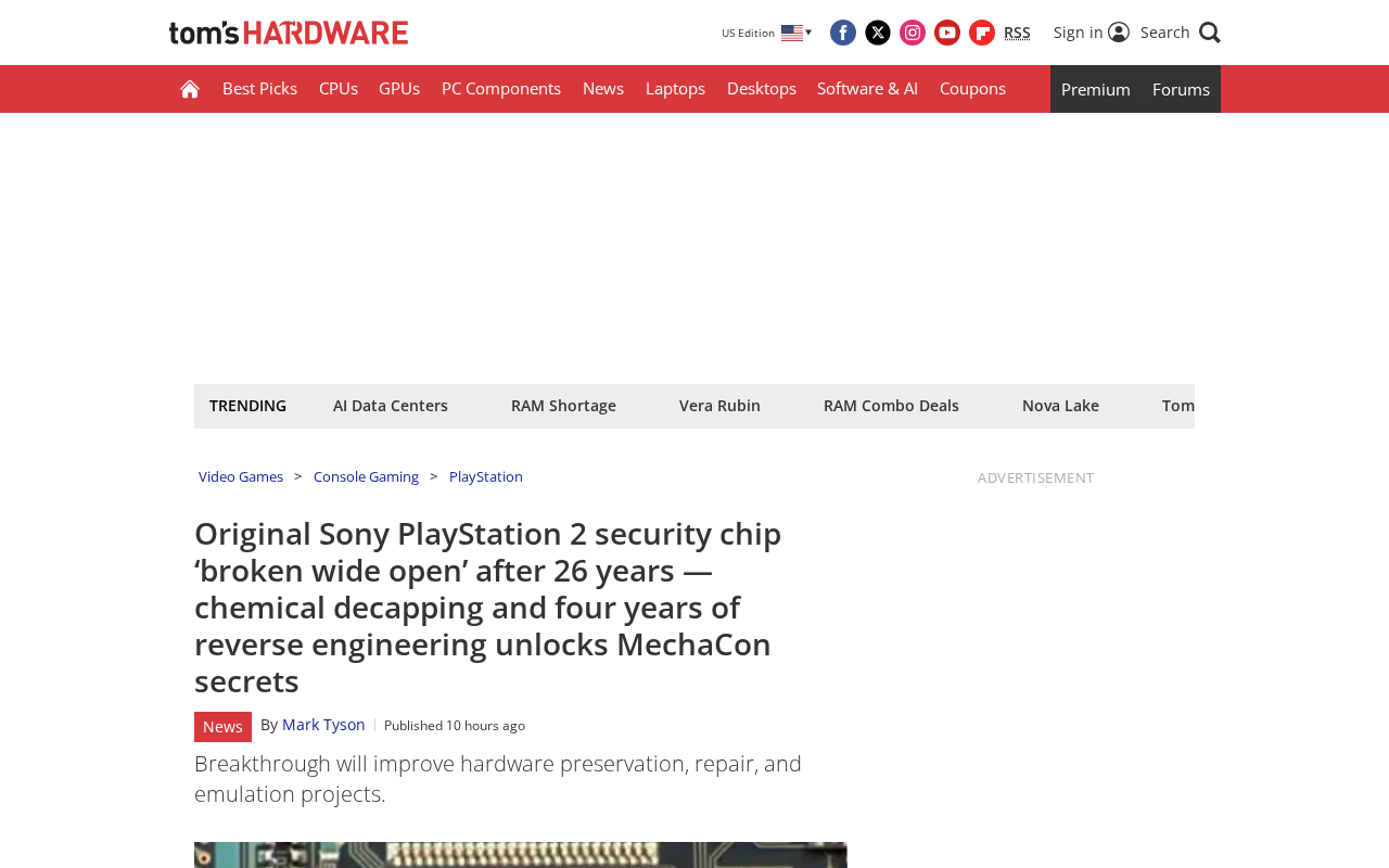 PS2安全芯片26年后被攻破:逆向工程爱好者的四年攻坚