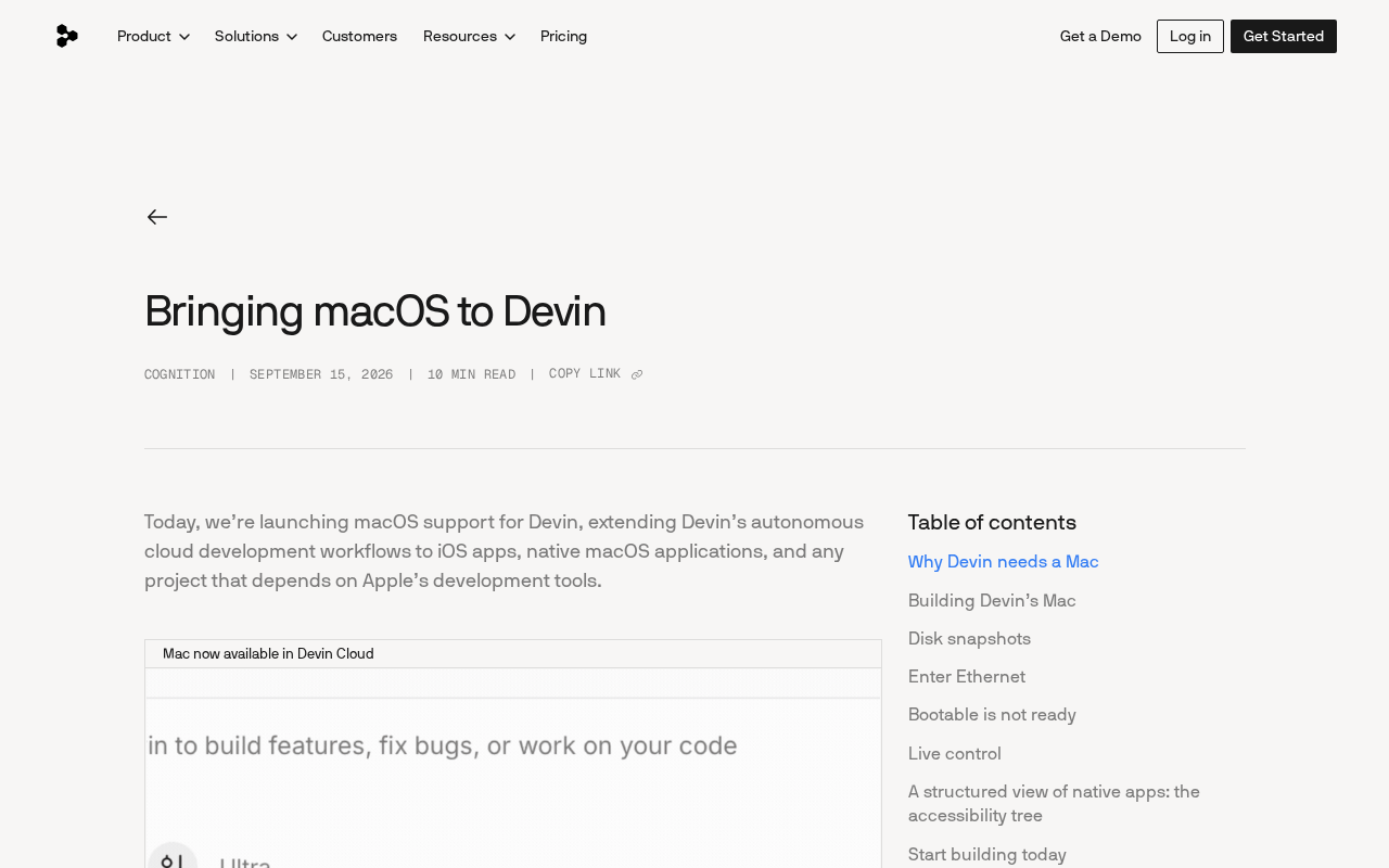 Devin 新增 macOS 支持:AI 智能体开发触达苹果生态