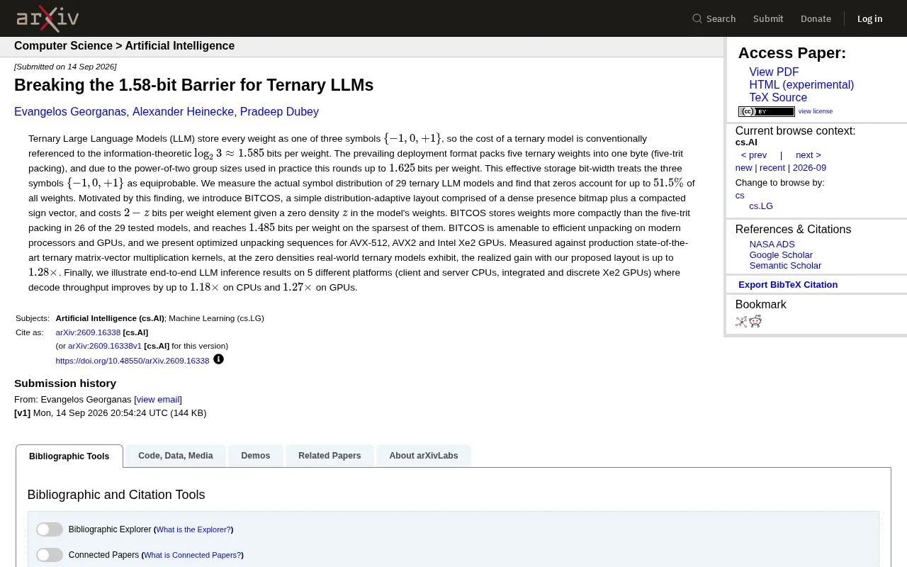 Breaking the 1.58-Bit Barrier: How Ternary LLMs Approach the Information-Theoretic Limit