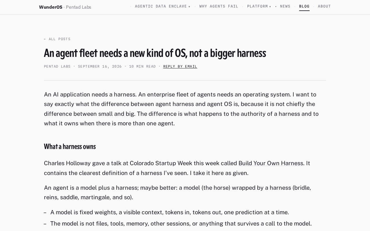 Why AI Agent Fleets Need a New Kind of Operating System, Not a Bigger Framework