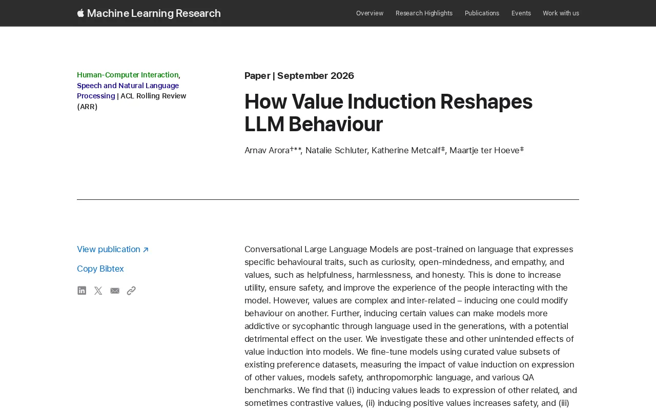 How Value Induction Reshapes Large Language Model Behavior