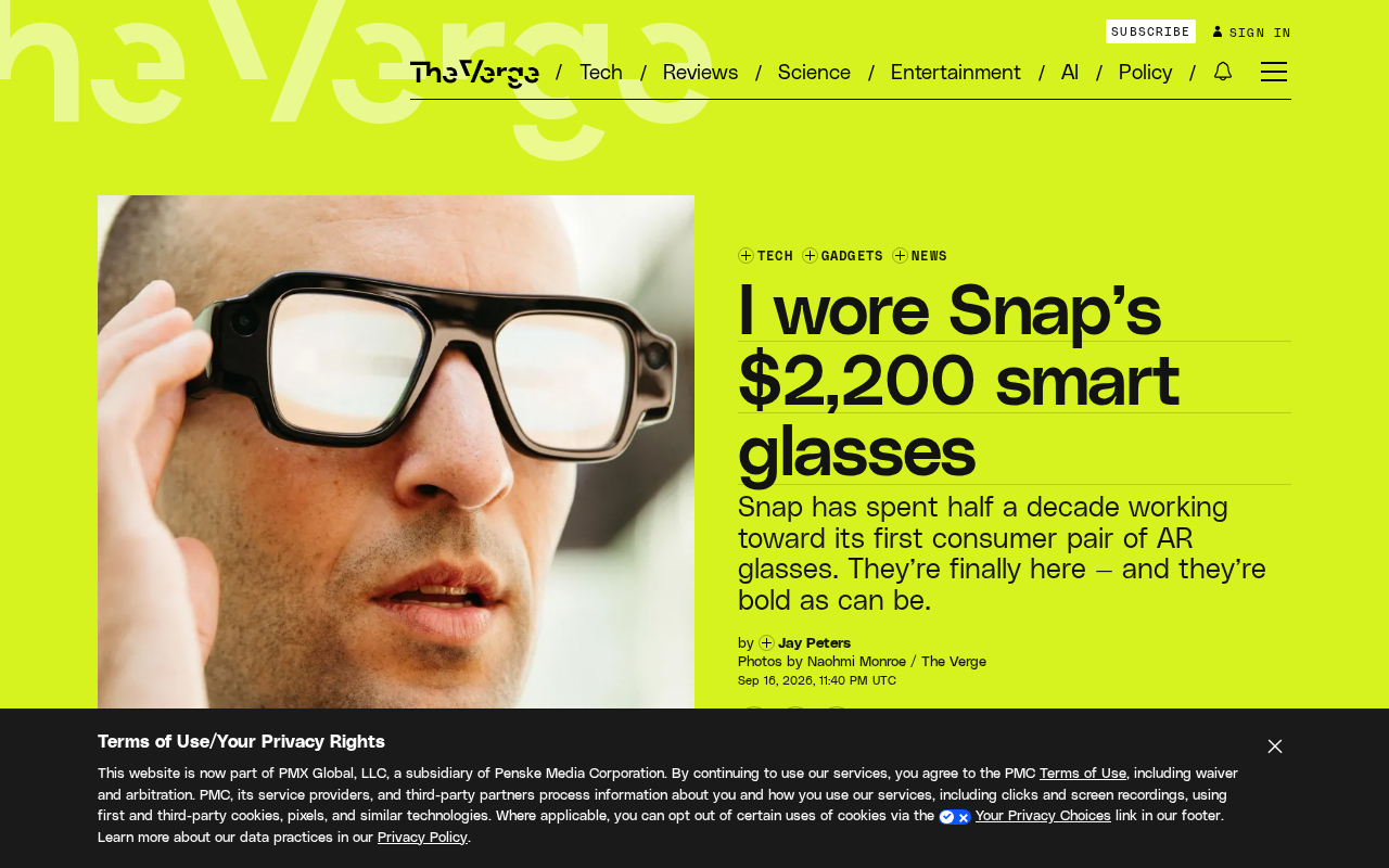 Hands-On With Snap's $2,200 AR Glasses Specs: A Game of Dominoes and the Future of Spatial Computing