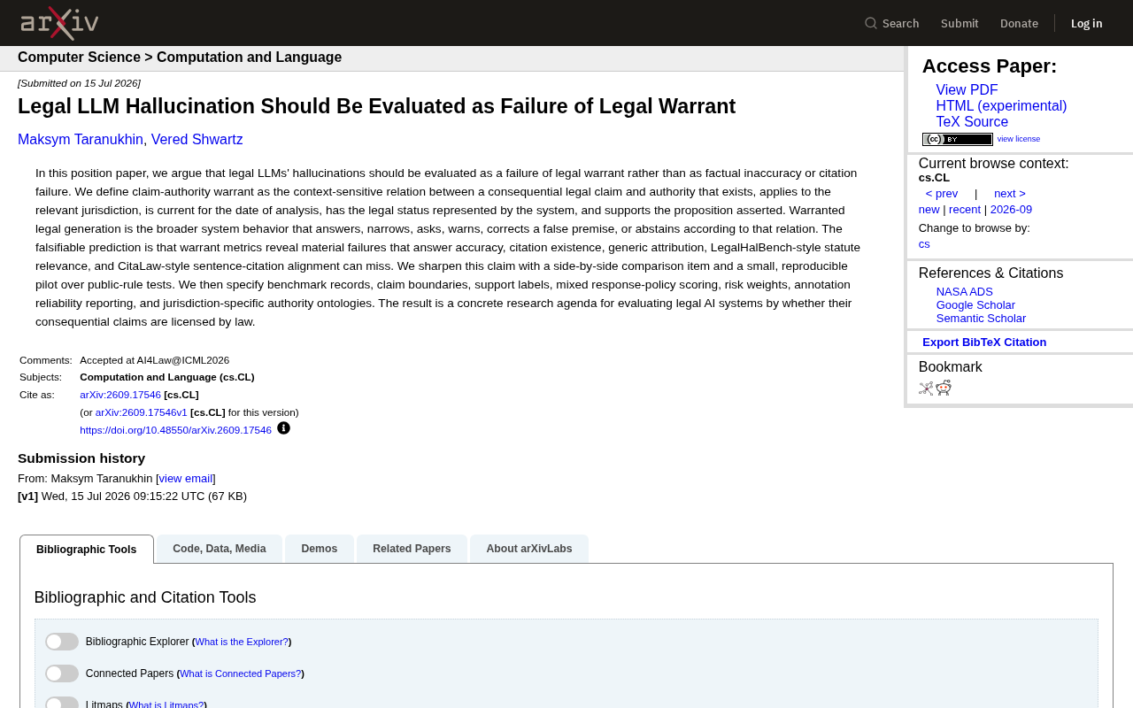 Redefining Legal AI Hallucination: From Factual Errors to 'Failure of Legal Warrant'