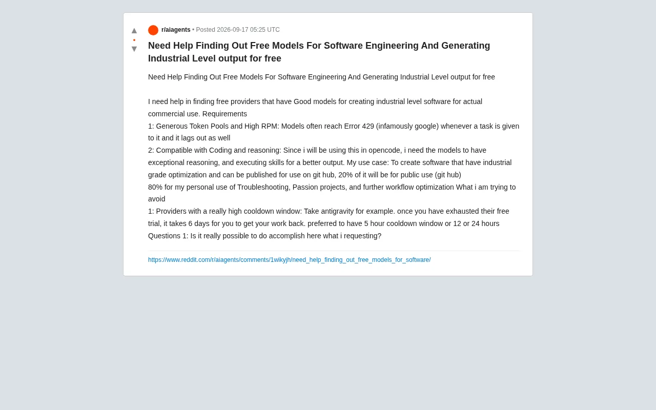 Can Free AI Coding Models Handle Industrial-Grade Code? A Realistic Look at Your Options