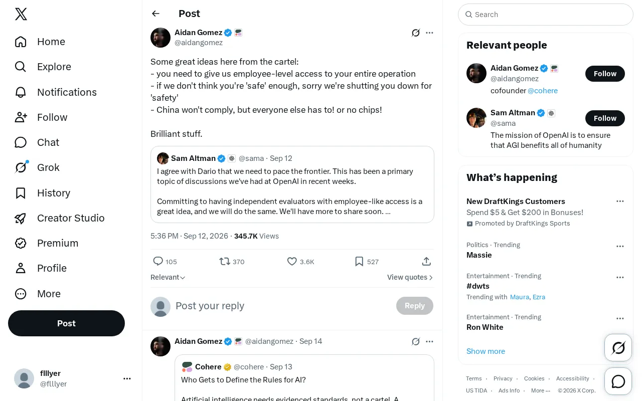 The AI Safety Regulation Debate: Who Gets to Define 'Safe'? One Tweet That Made Us Think