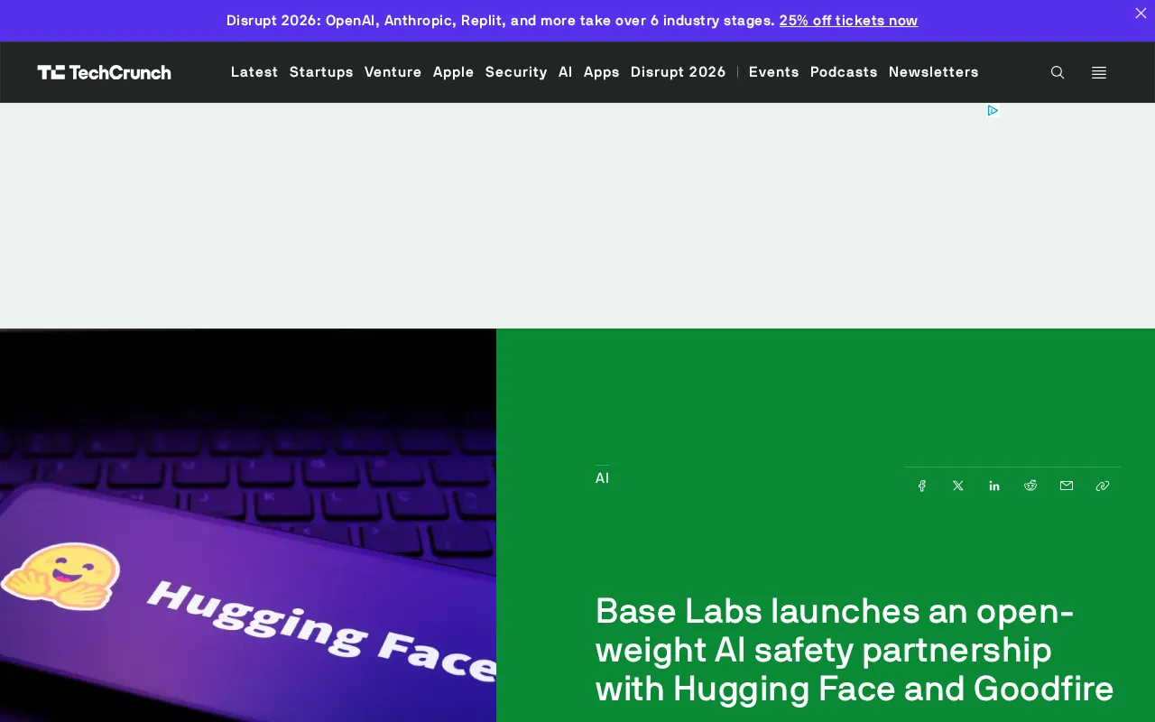 Base Labs Partners with Hugging Face and Goodfire to Advance Open-Source Model Safety