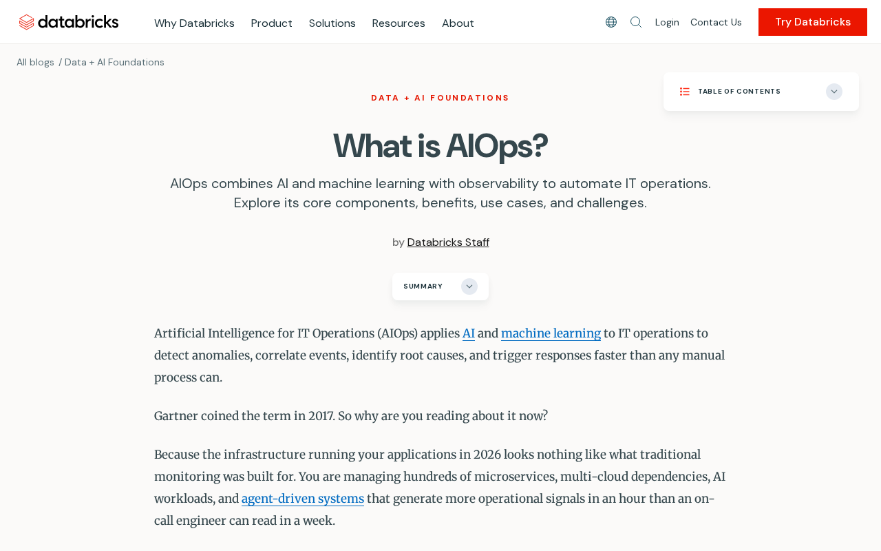AIOps是什么?AI如何重塑IT运维