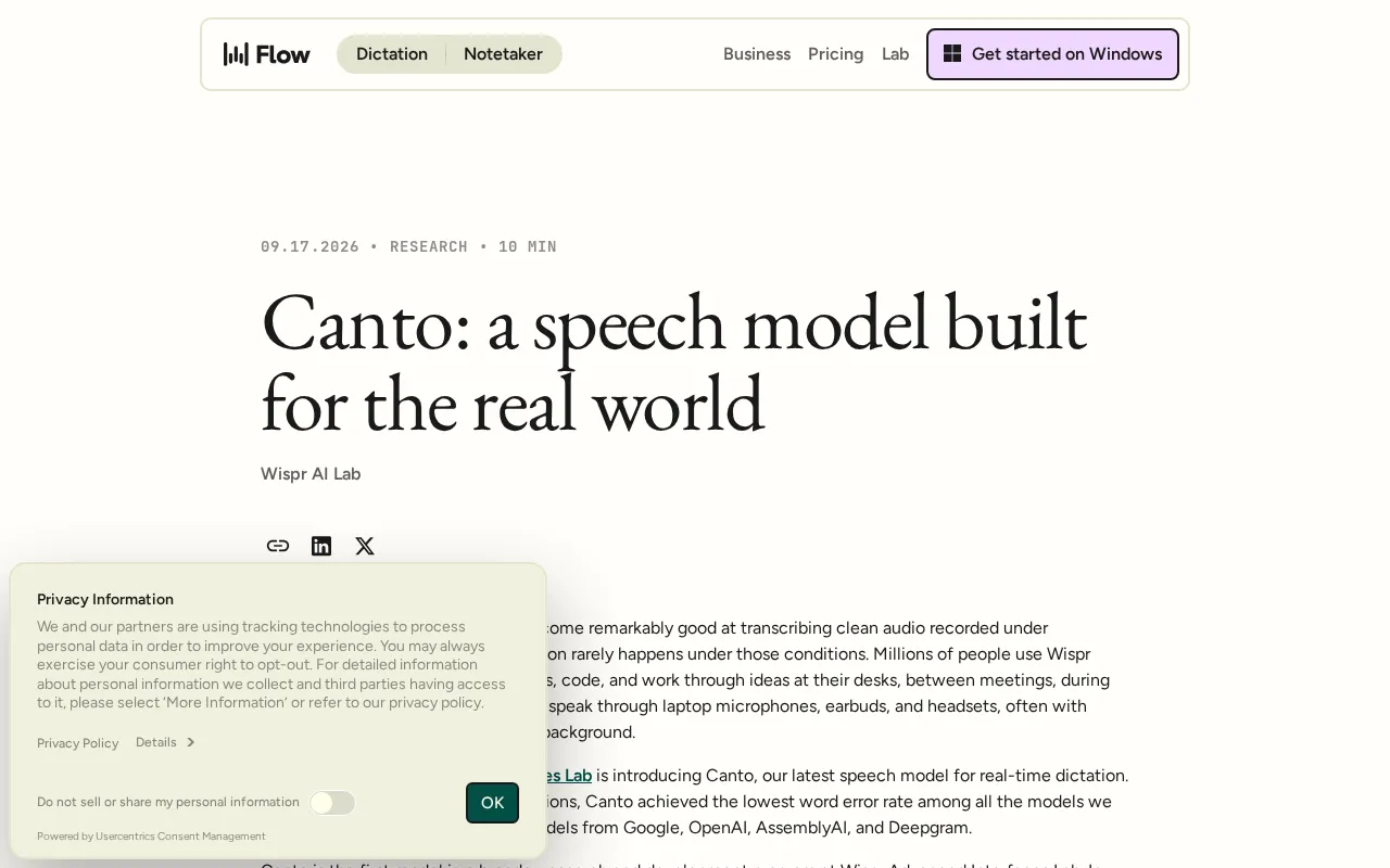 Canto Voice Model: A Speech AI Built for Real-World Scenarios