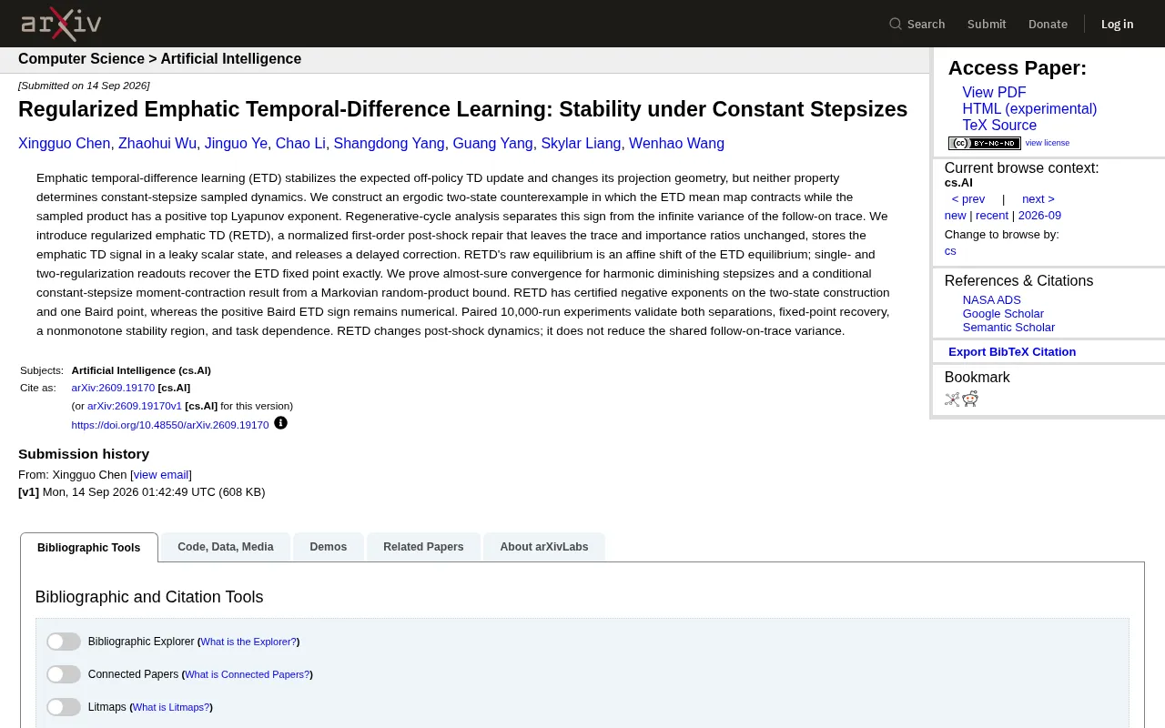 Regularized Emphatic Temporal-Difference Learning: Solving the Stability Puzzle Under Constant Stepsizes