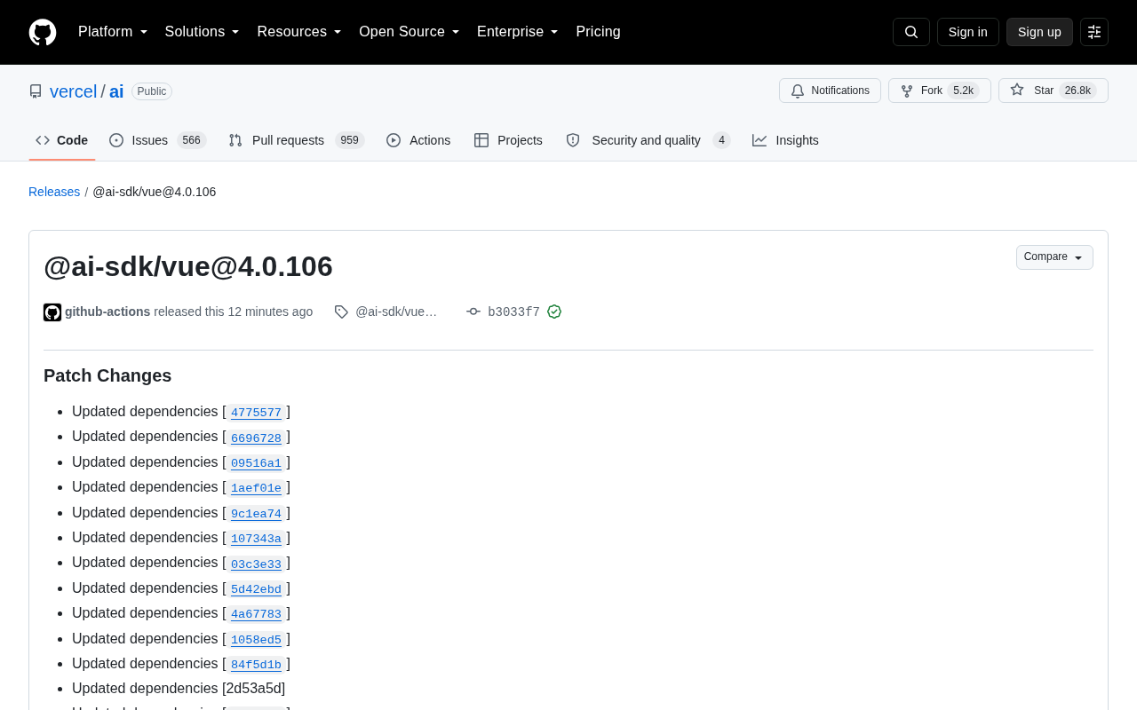 @ai-sdk/vue@4.0.106 发布页面