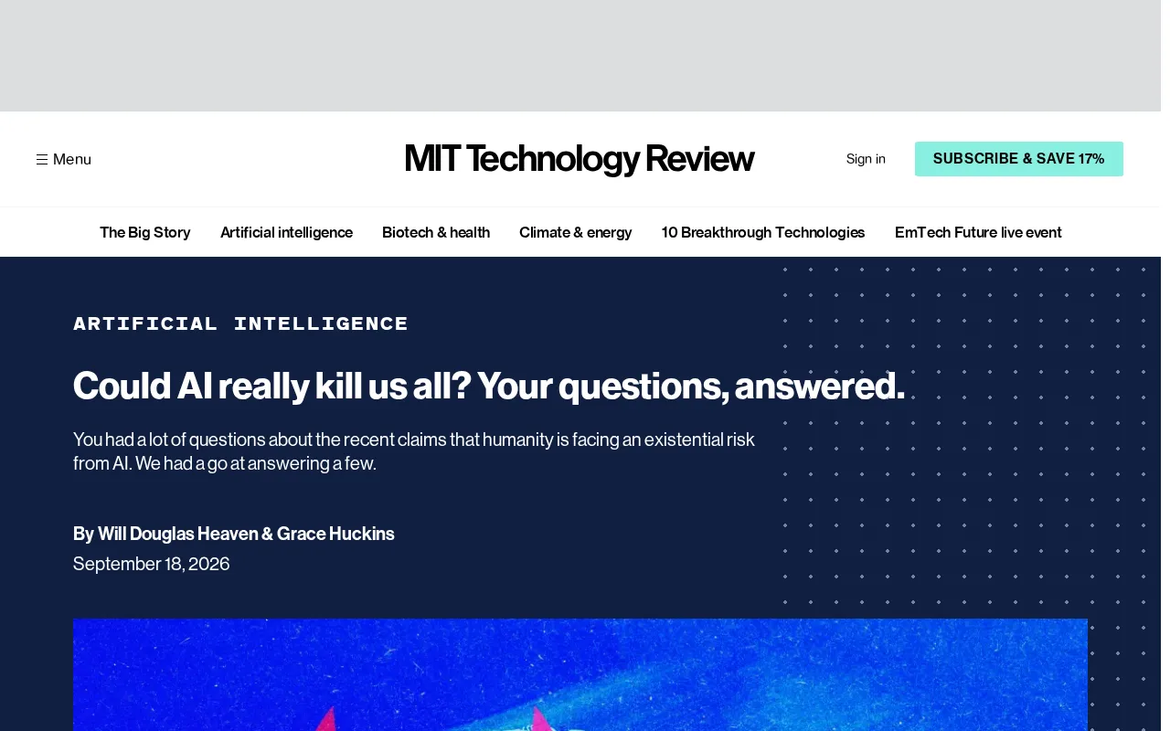 Could AI Really Destroy Humanity? A Deep Dive into AI Risk