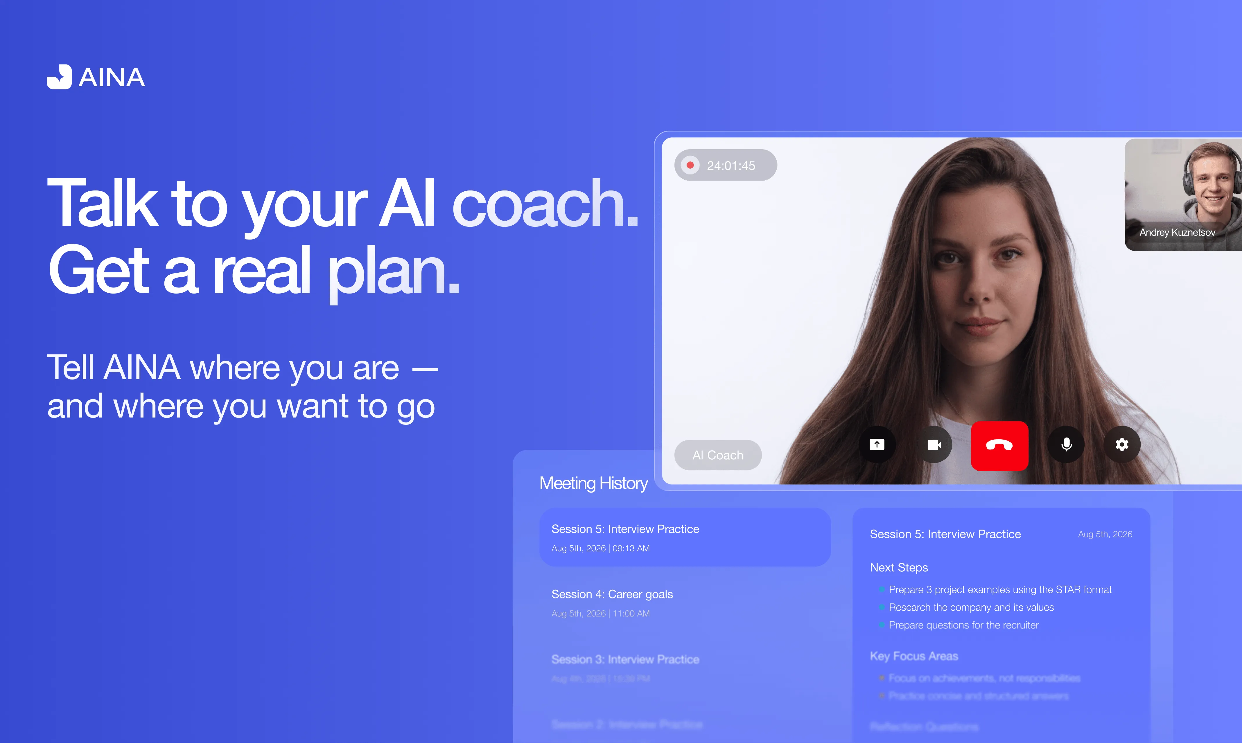 AINA: An AI Career Coach That Uses a Video Avatar to Uncover Your Job Search Blind Spots