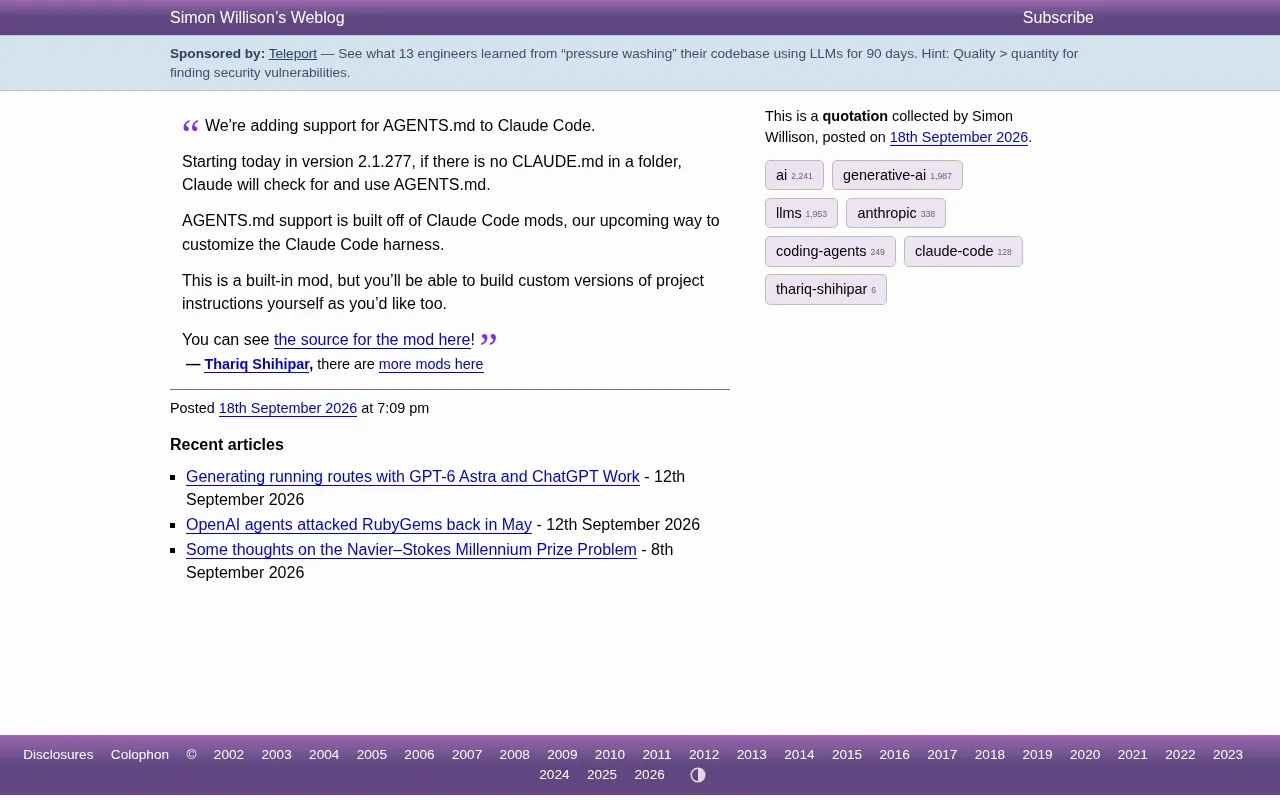 Claude Code Now Supports AGENTS.md: Coding Agents Move Toward a Unified Standard
