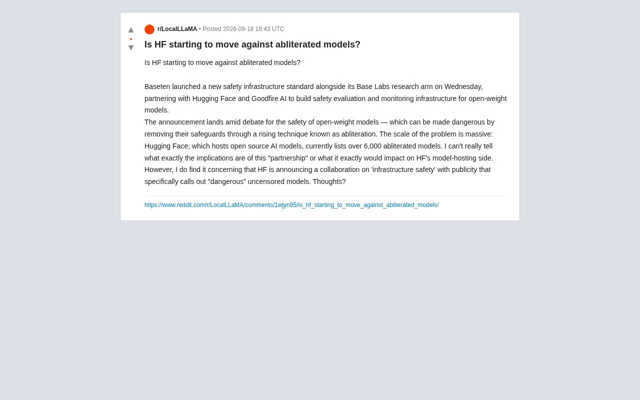 Hugging Face Partners with Baseten on AI Safety Infrastructure — A Move Against Abliterated Models?