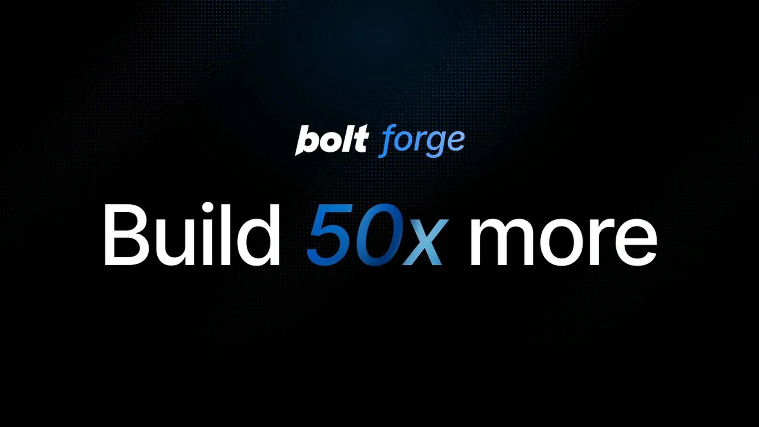 Bolt Forge: Open-Source Model-Powered Coding Agent with 50x Usage Boost