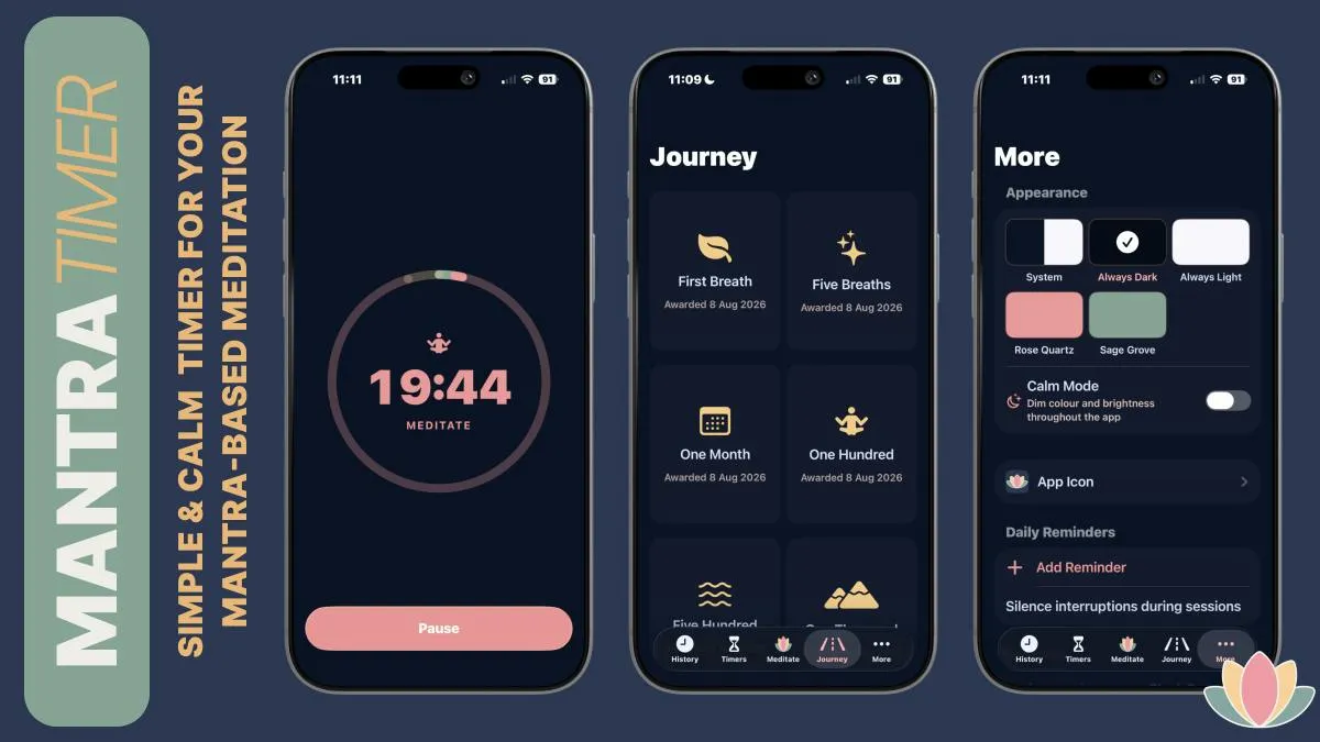 Mantra Timer: A Minimalist Meditation Timer That Collects Zero Data