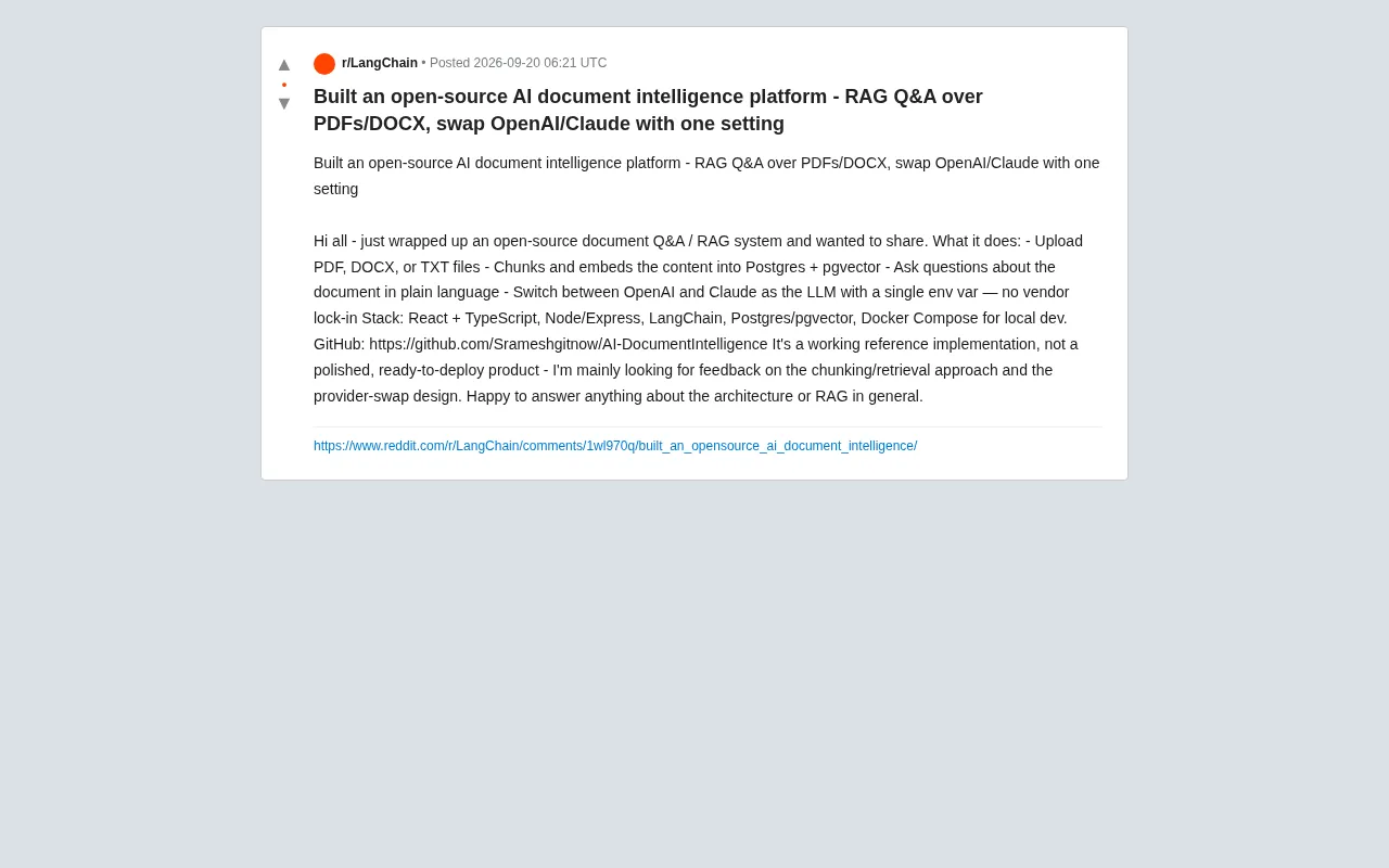 Open-Source Document Intelligence in Practice: RAG-Based PDF Q&A with Multi-Model Switching